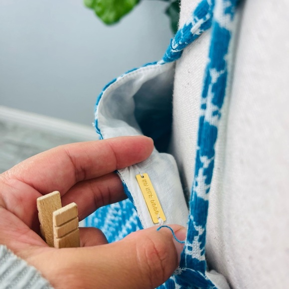 DODO BAR OR Blue Tassel white Halter Circle Mini Dress - Picture 7 of 7